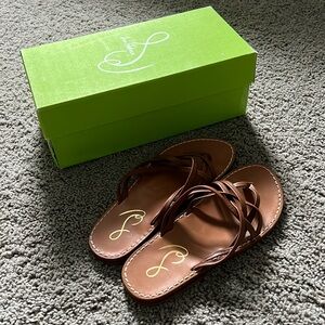 Sam Edelman size 7 brown strappy sandals